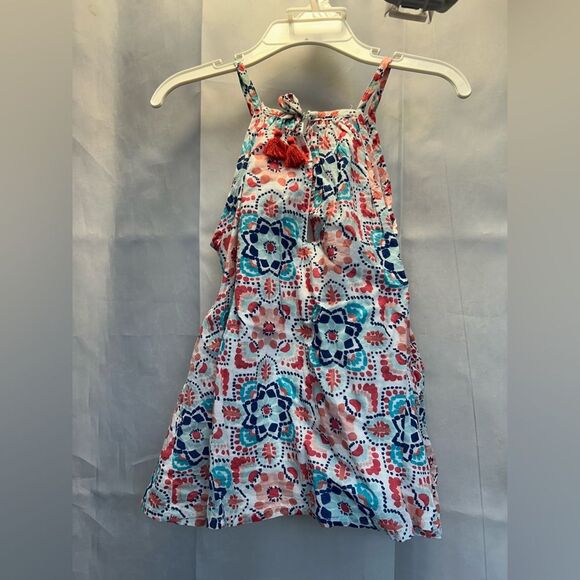 Artisan NY Floral Patterned Kids Dress and shorts set- Pink and Blue, size 2T - Picture 4 of 9